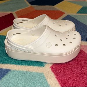 White Crocband Croc Clog